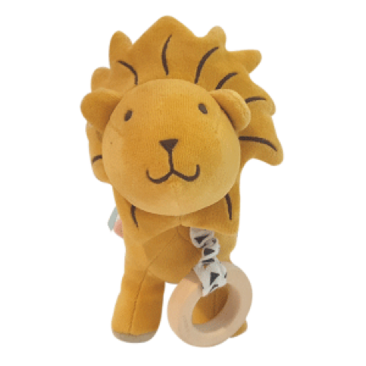 Lion Activity Toy with Natural Rubber Teether_97002