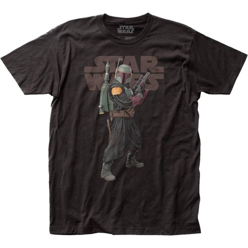 スター・ウォーズ Tシャツ Star Wars The Mandalorian Boba Fett Black Premium Black T-Shirt