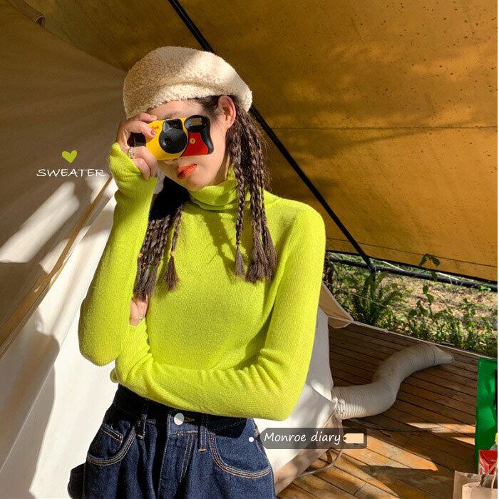 プルオーバー セーター シャツ オータムウィンタースタイルルーズトップス 秋物 冬物 モンロー21310582292