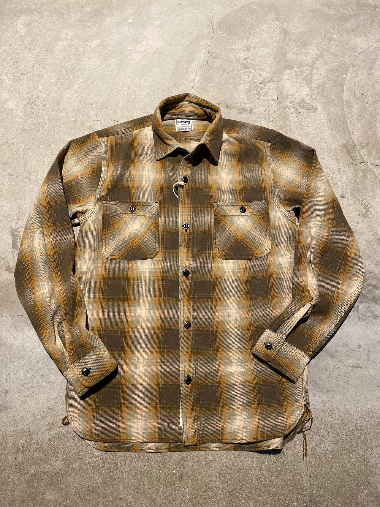 HOUSTON / OMBRER CHECK / ヴィエラシャツ / 41049 - 1