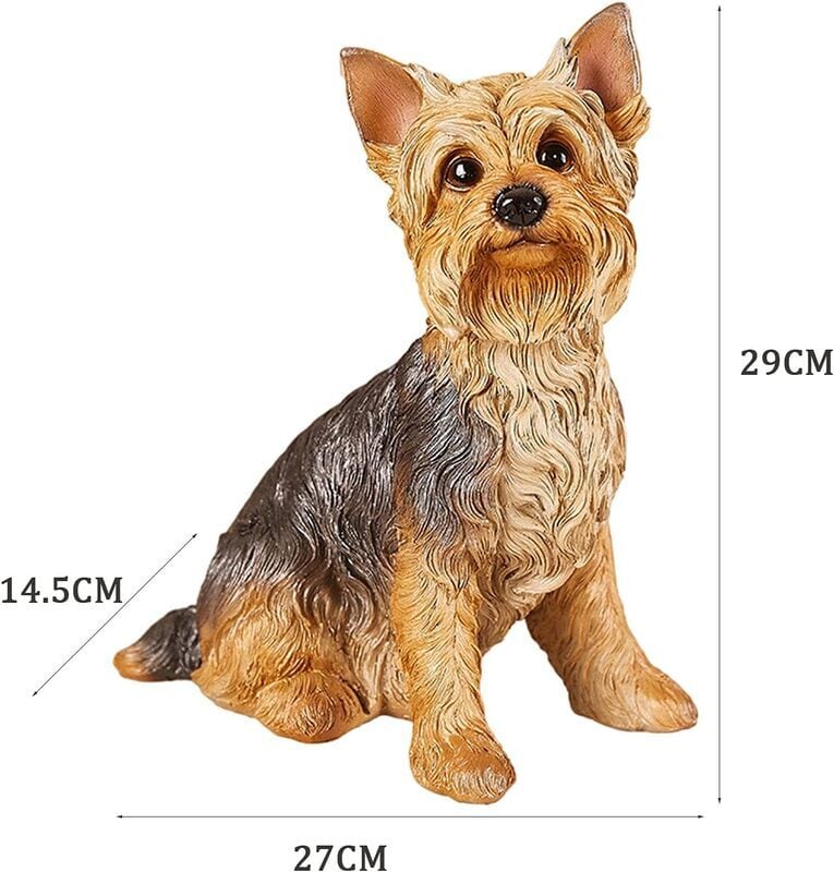 かわいいヨークシャーテリアの装飾オブジェ | Russel 海外インテリア