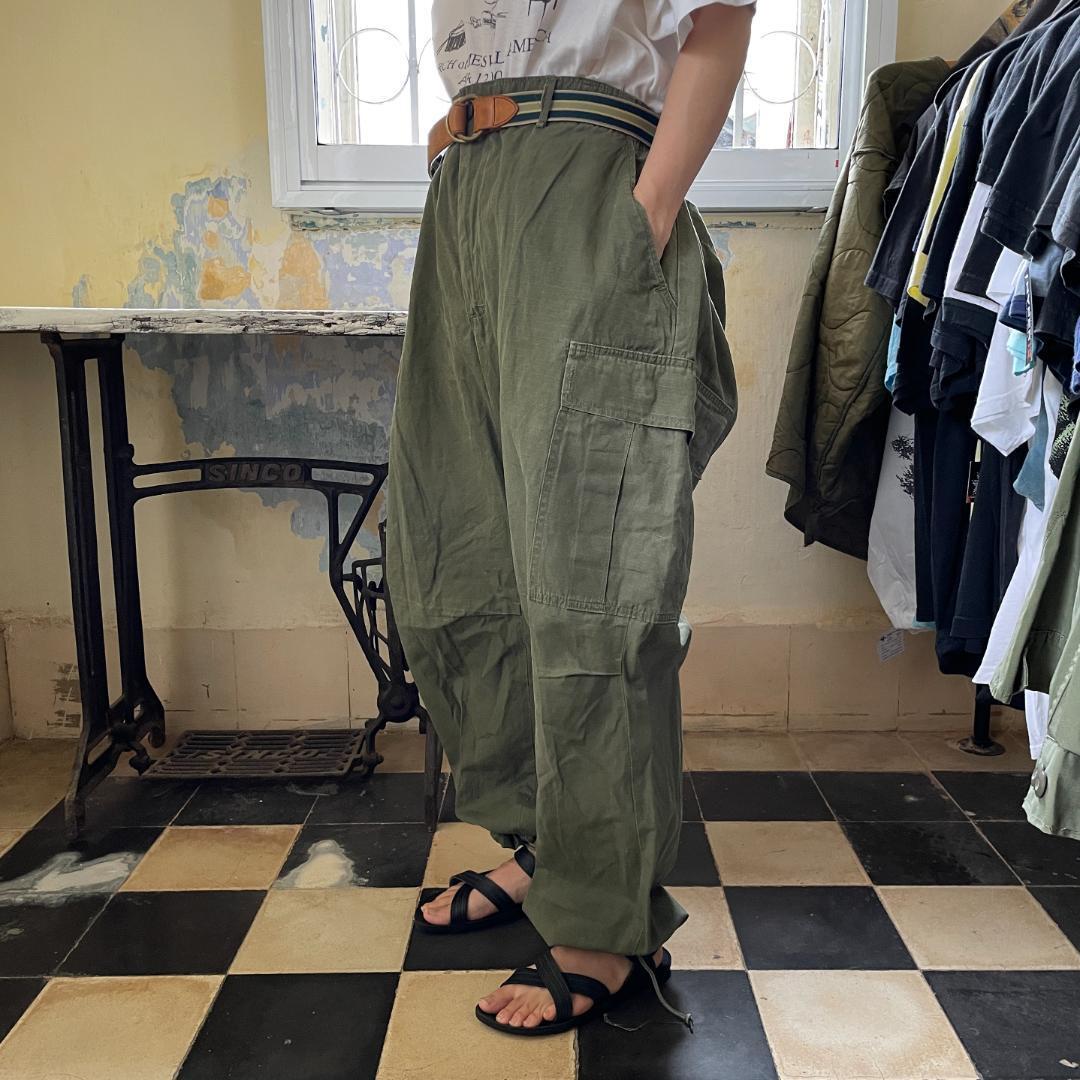 N12】US ARMY ジャングルファティーグ パンツ 極太 | ビンテージ雑貨 