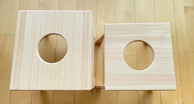 【標準タイプ】木工職人が届ける、 国産檜のよもぎ蒸し椅子