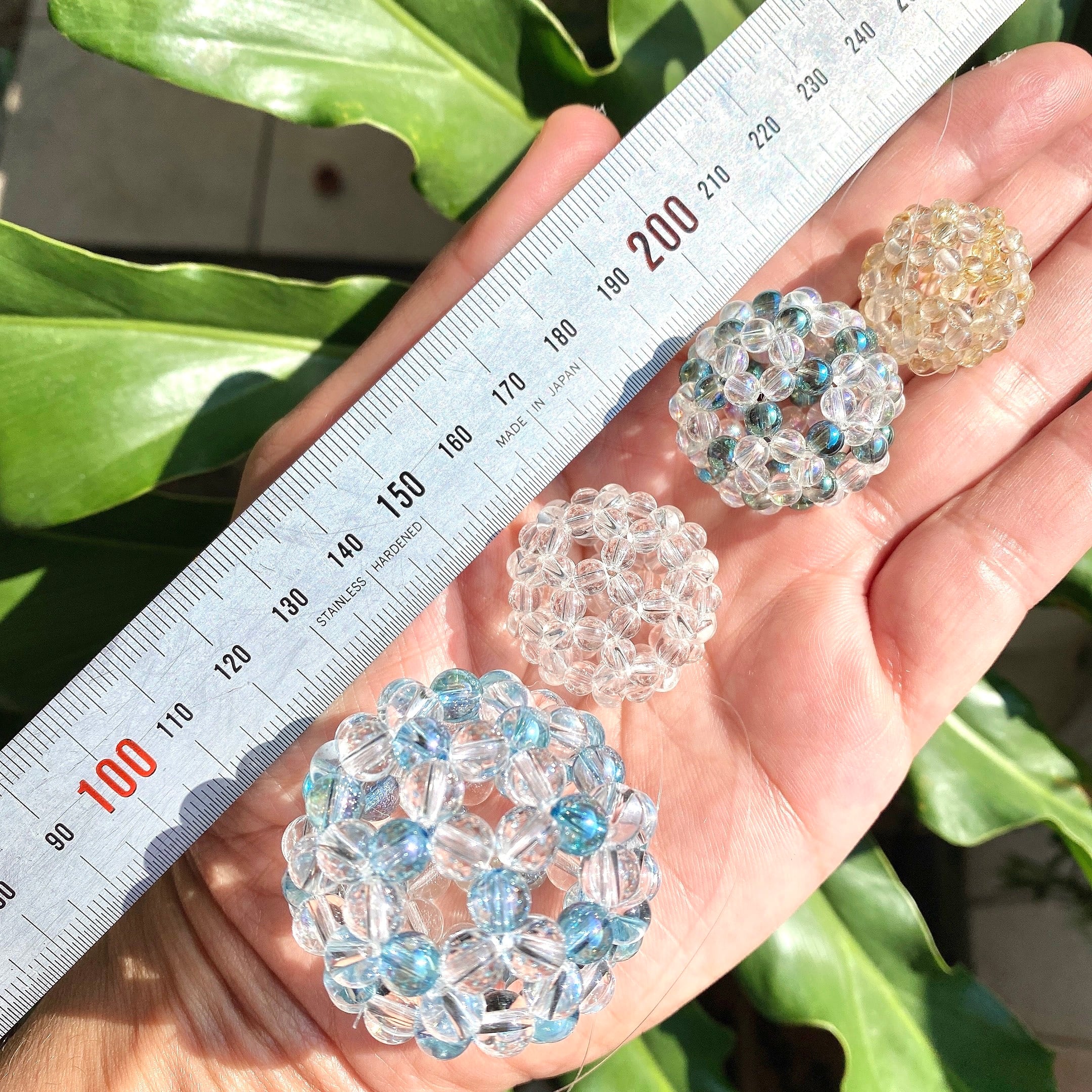 バッキーボール 神聖幾何学 フラーレン 水晶 ルチル インテリア