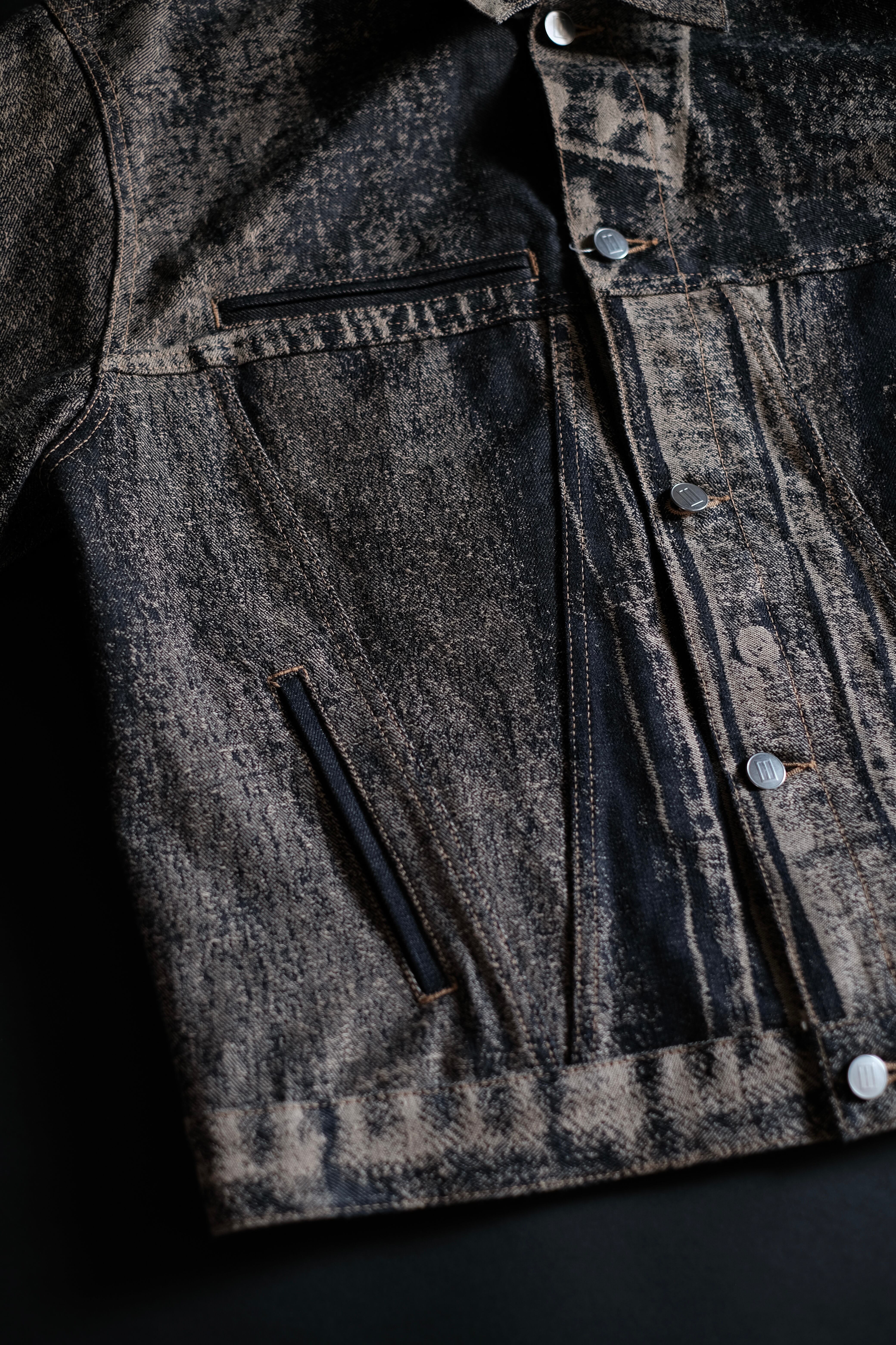 DAISUKE TANABE / x-ray jacuard denim jacket | LIVING