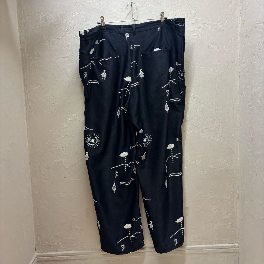 DIVINA FAMILY ディビナファミリー Embroidered Satin Pants パンツ