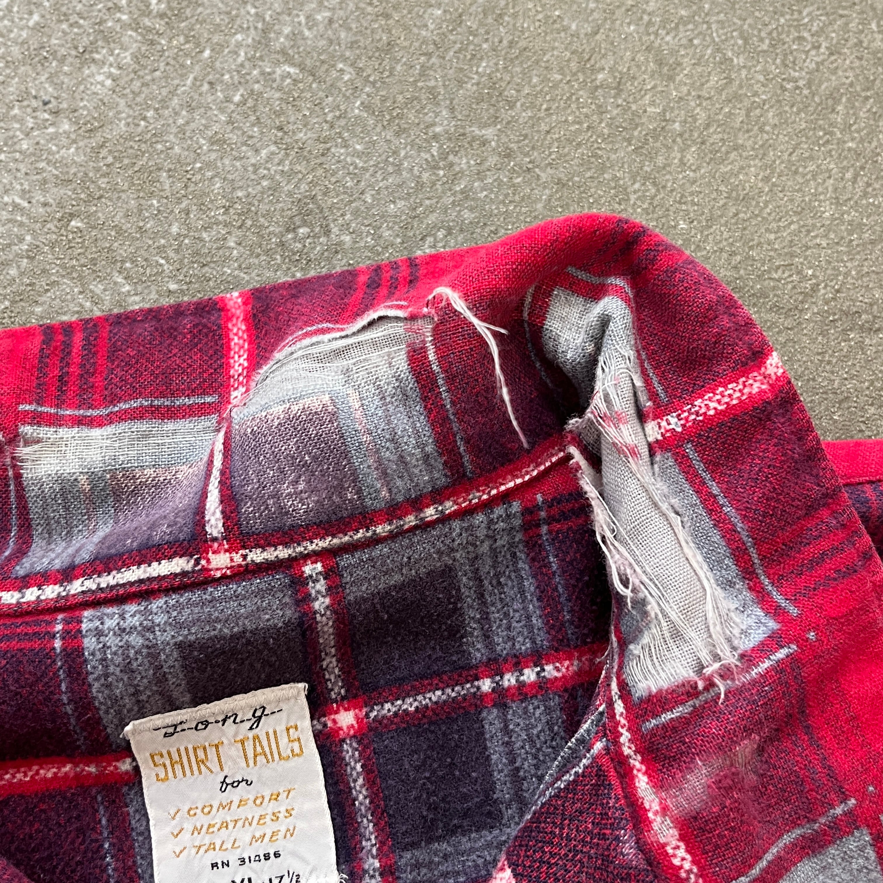 60s〜70s Cotton Printnel Shirt 60年代〜70年代 コットン プリント