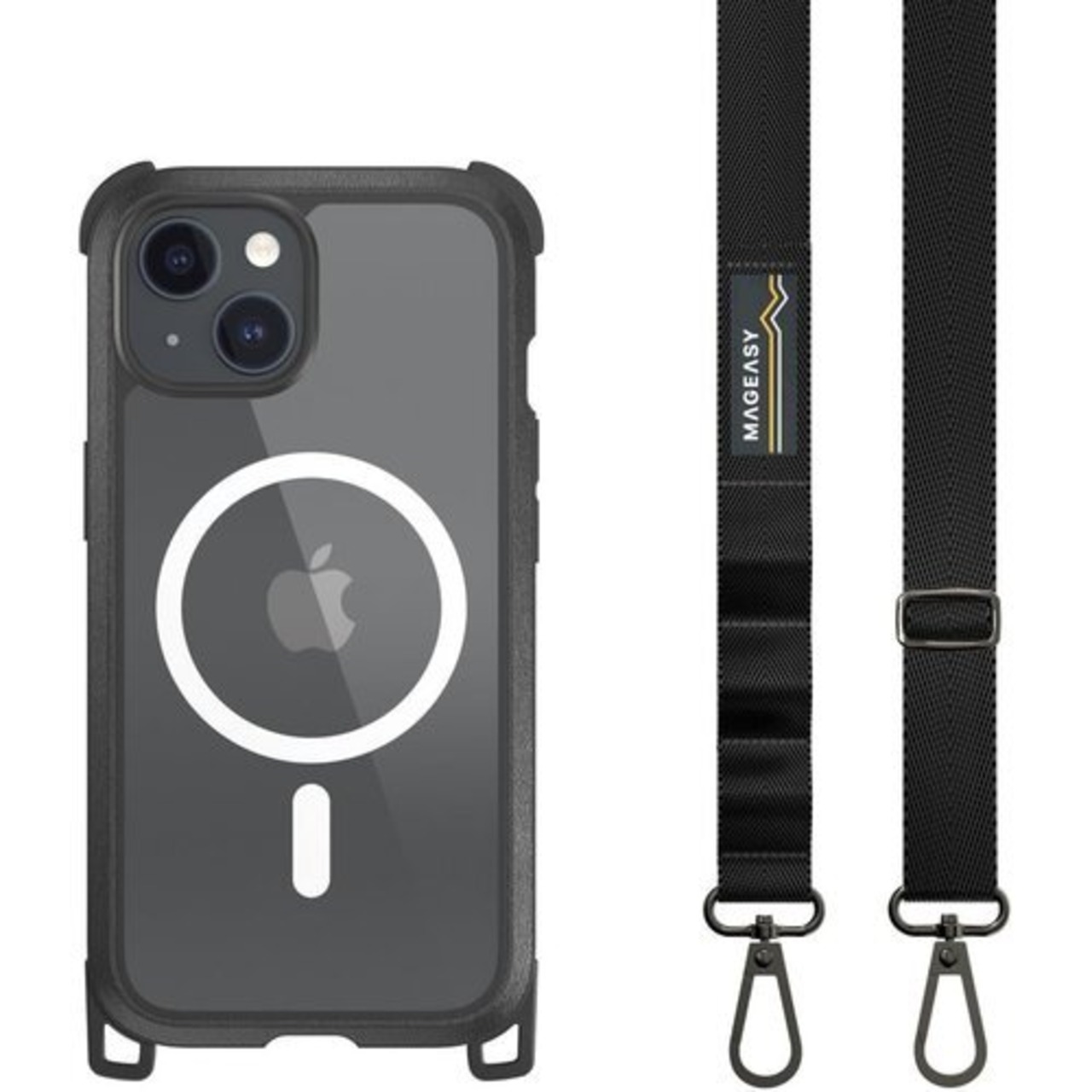 新品》 MagEasy iPhone15 対応 ケース 斜めがけ 首掛け 肩掛け スマホ 