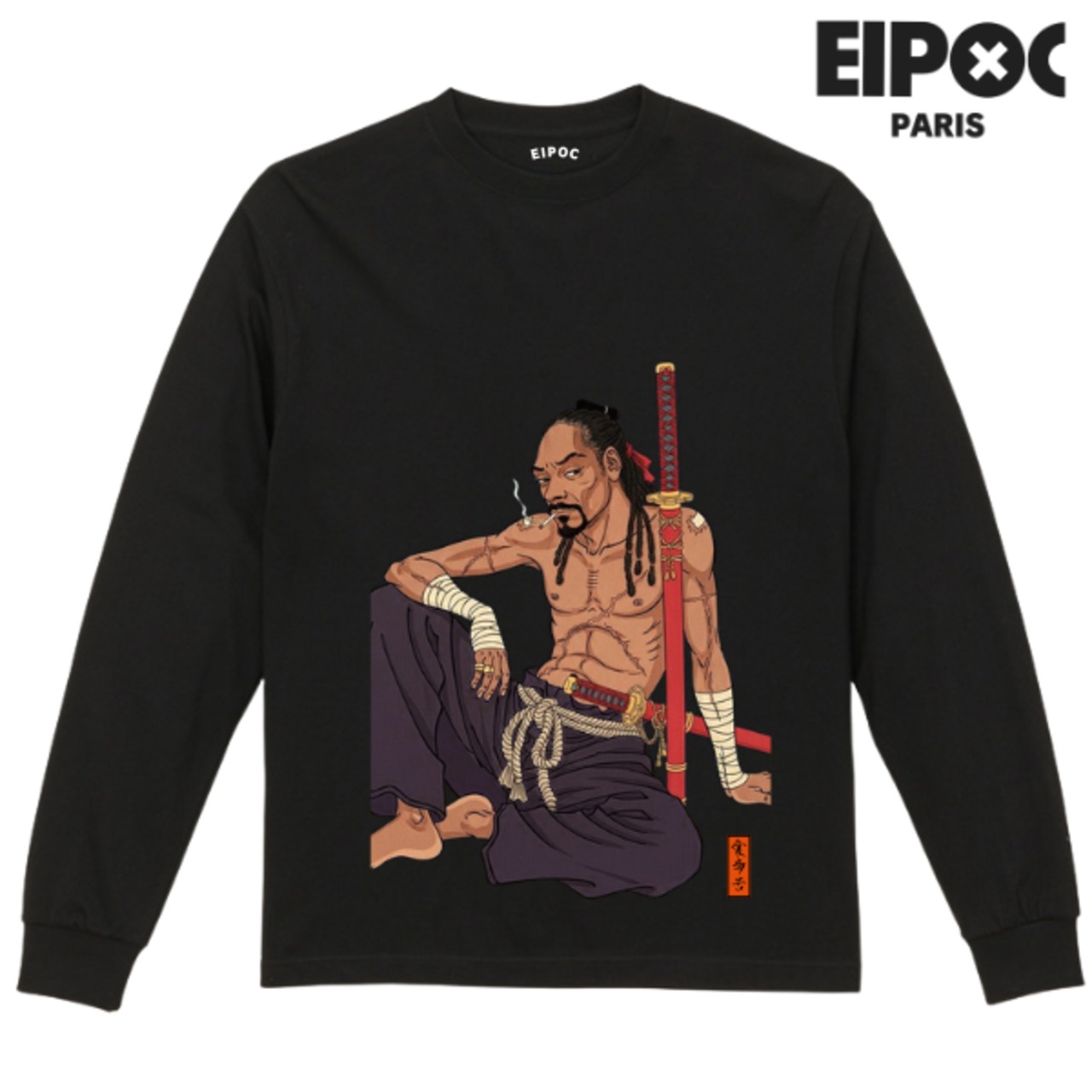 EIPOC PARIS "Snoop Dog" L/S T-Shirts Black - 1