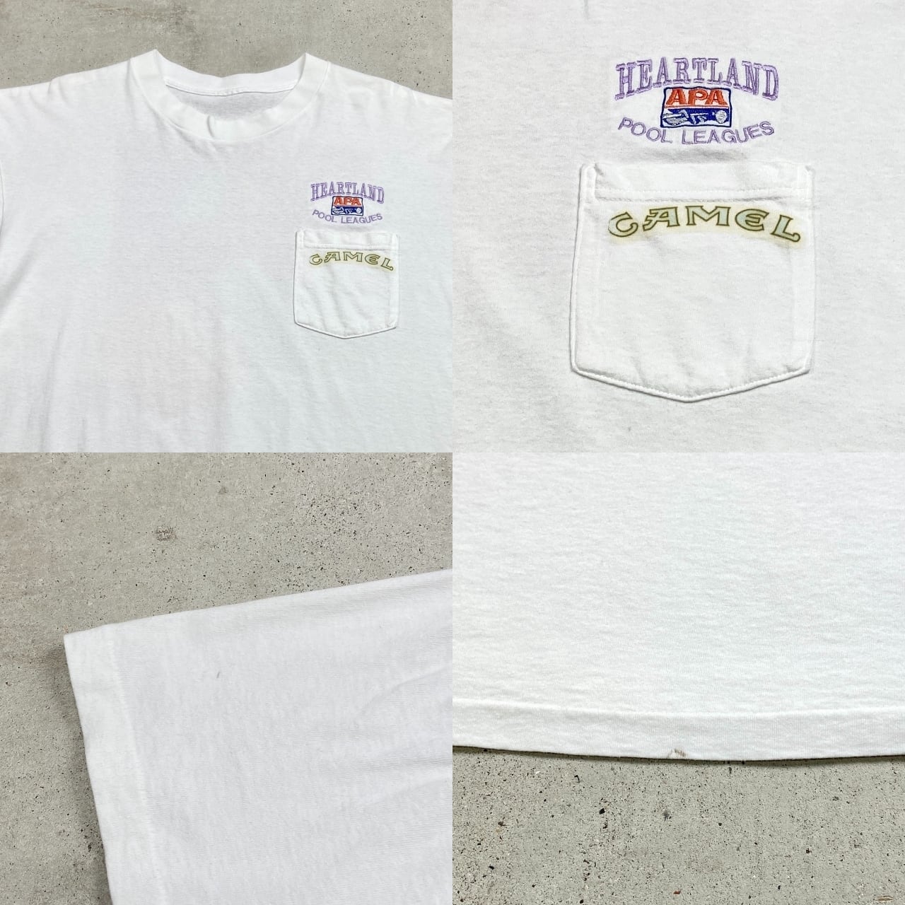 90年代 CAMEL キャメル タバコ アドバタイジングプリントTシャツ ポケT