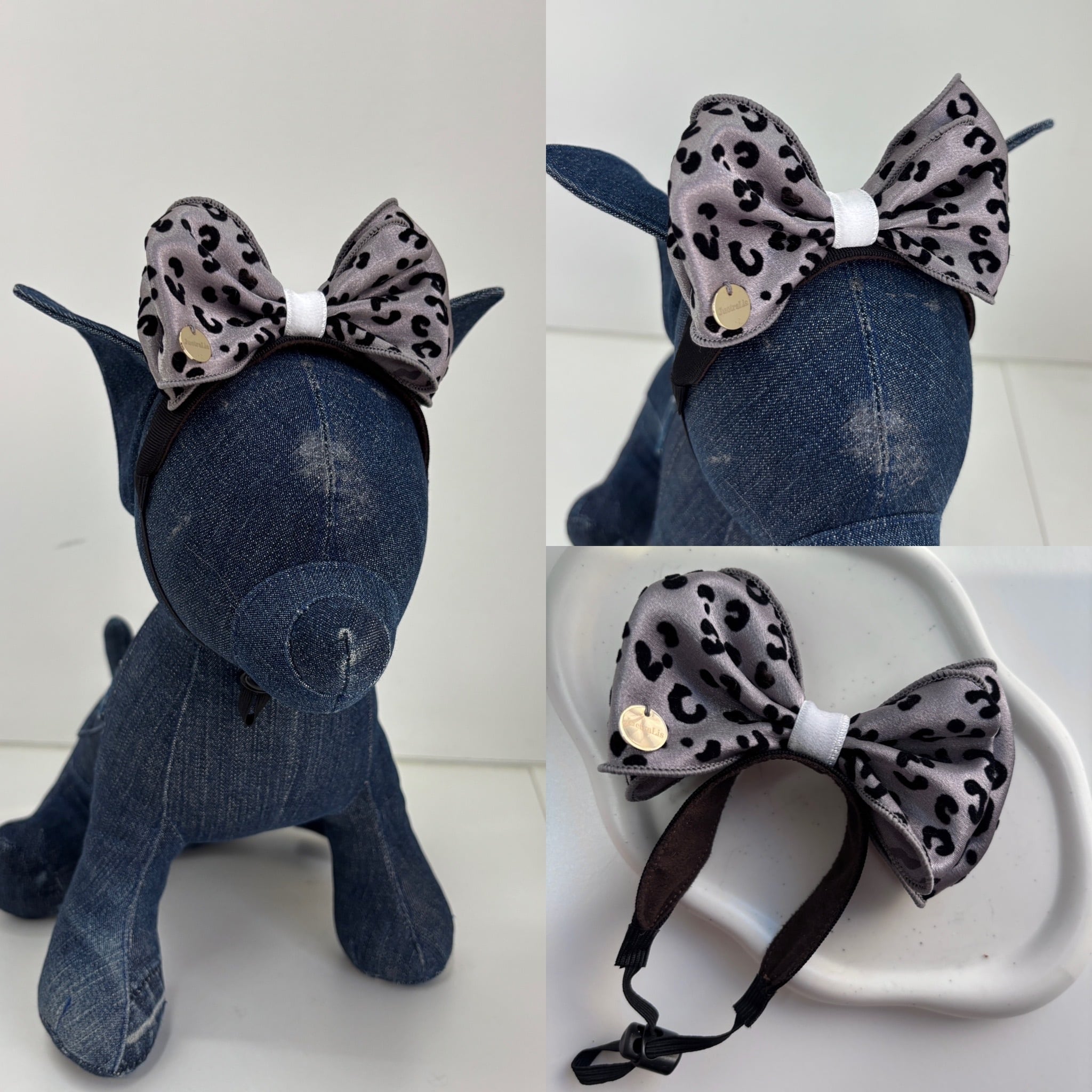 フロッキーレオパードリボンカチューシャ | JuetraLis