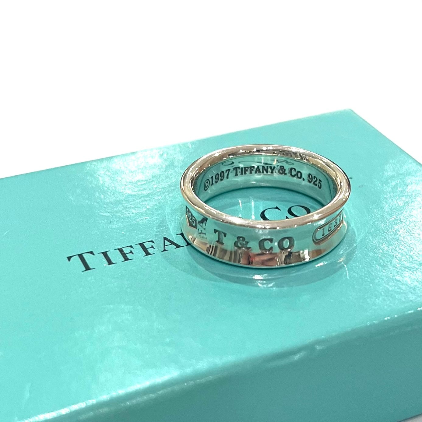 TIFFANY&CO】2115 ナローデザインシルバーリング 19号／ヴィンテージ