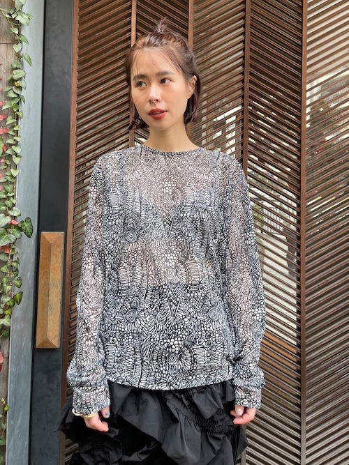 【24SS】FUMIE TANAKA フミエタナカ / sheer long tee