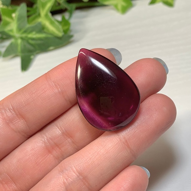 8.透明度高☆グラデーションフローライトルース・しずく型