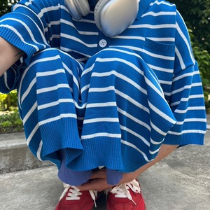 半袖ボーダーワンピース_LN02167