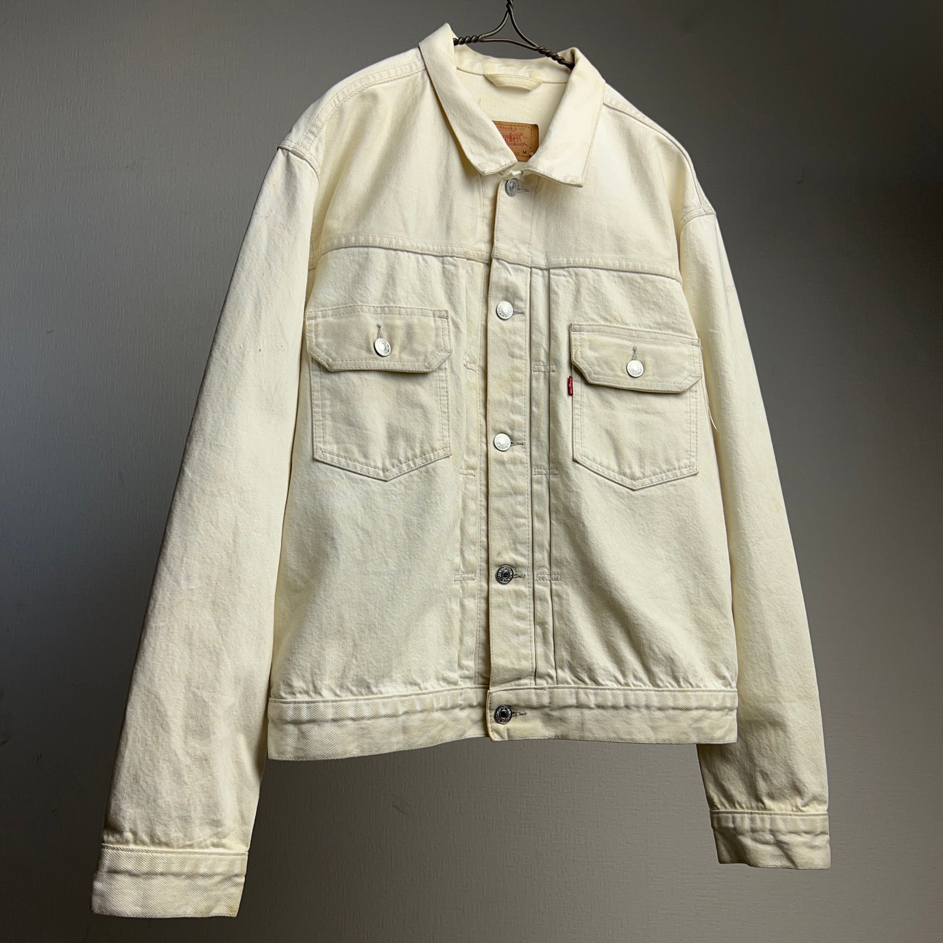 90's Levi's 70502 2nd Type White Denim Jacket 90年代 リーバイス ...