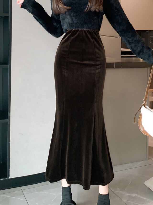 Autumn/Winter mermaid long skirt  L0634