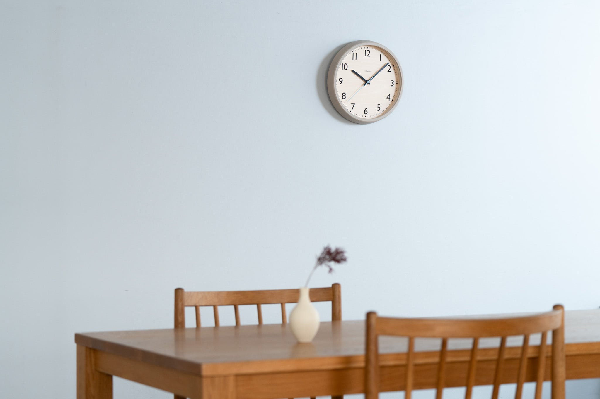 電波時計 DROP CLOCK WARM GRAY -renewal- | シャンブル【CHAMBRE】by