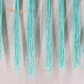 フラメンコ 衣装 ソニアジョーンズ SONIA JOHNES シージョ ピキージョ グリーン ブルー 緑 青 水色 フレコ フリンジ 編み込み ダンス パーティ 装飾 小物 グリーン系 フラメンコ衣装 おしゃれ レディース ダンス小物 踊り衣装 ステージ衣装 透かし編み