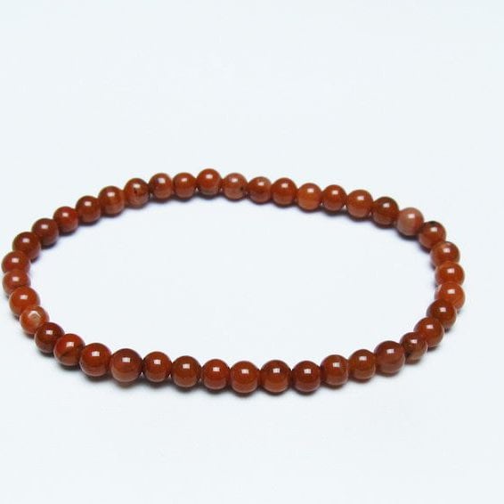 ナンホーンアゲート ブレスレット 5mm 南紅瑪瑙 ブレス 一点物 メール便可 [M便 1/10] 111-42204