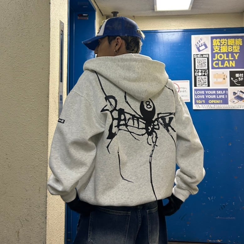 スパイダーパーカー スパイダープリントジップパーカー | Jolly Clan