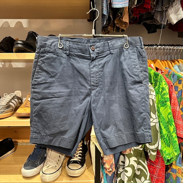 RALPH LAUREN COTTON SHORTS NAVY 実寸W 36