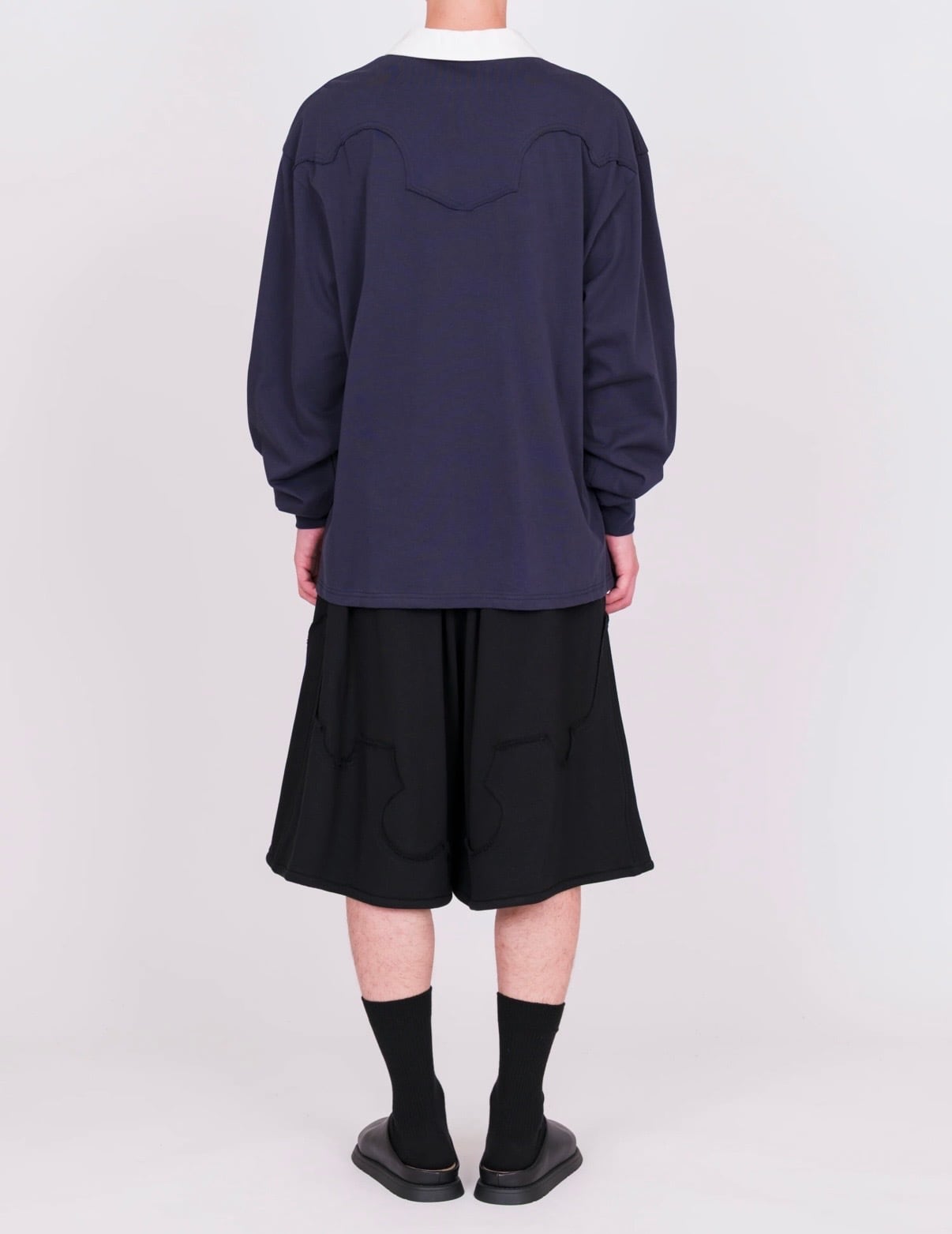 VIVIANO Hand Embroidered Rugby Shirt | eunoia1008