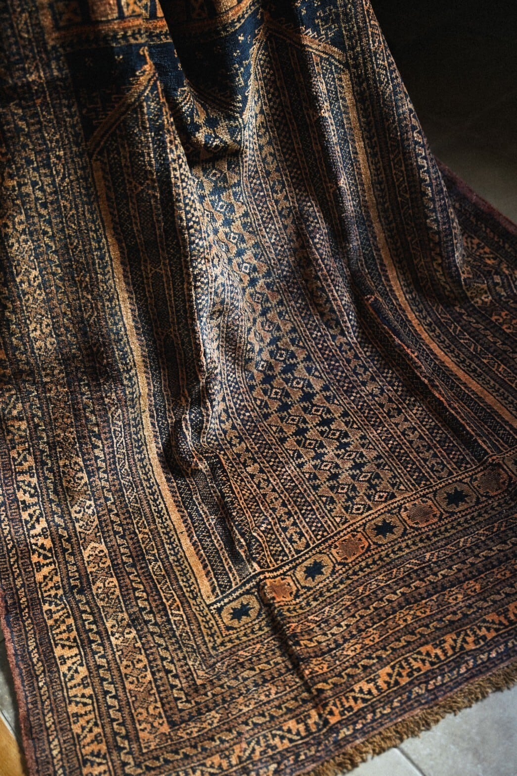 1438-Vintage Turkmen Ali khoja rug