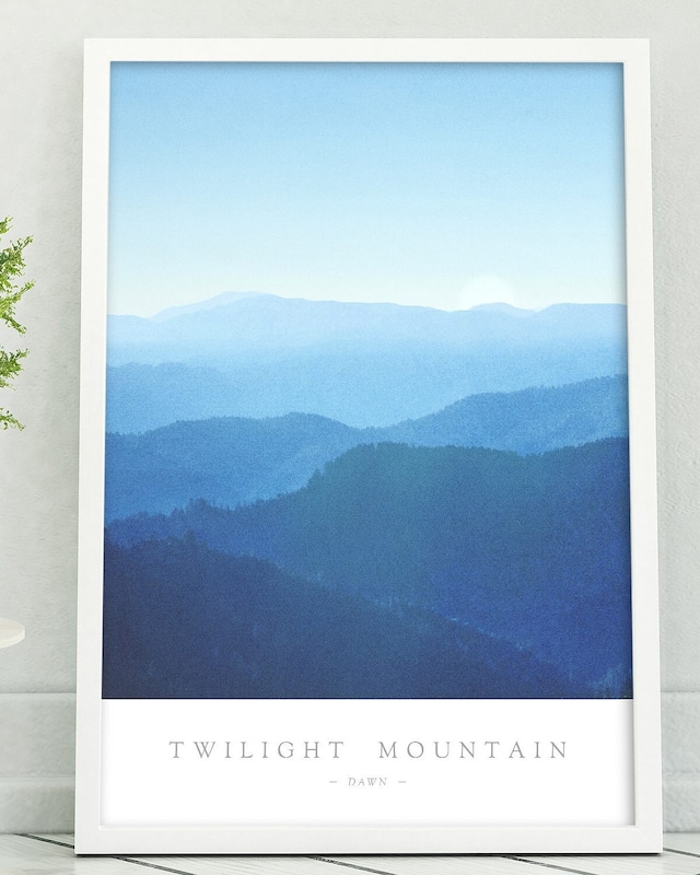 アートポスター / Twilight mountain-dawn-　eb104