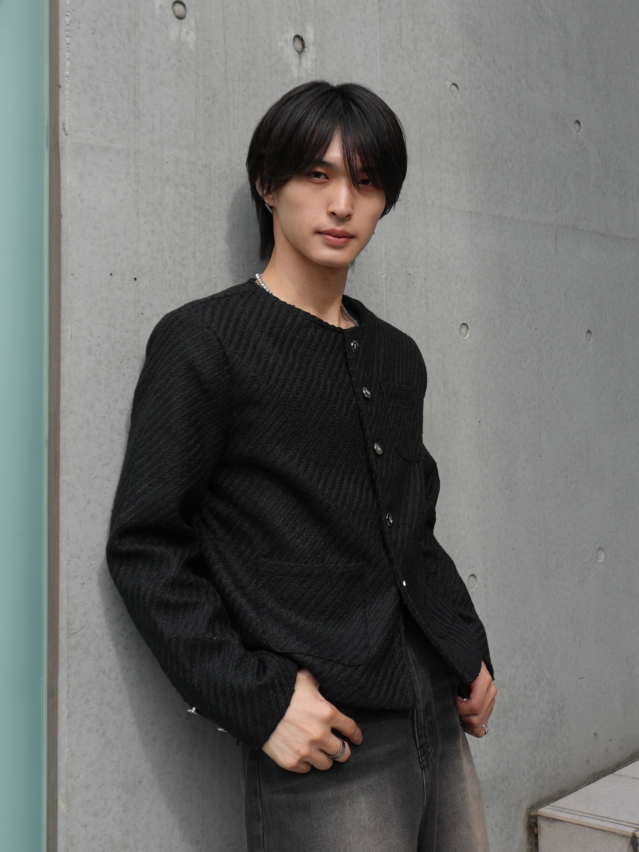 ALUDE SELECT】small button tweed jacket（2color） | 【ALUDE】韓国