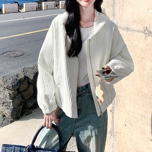 ジップアップ オーバーサイズ ヒップ丈 ジャケット 00247