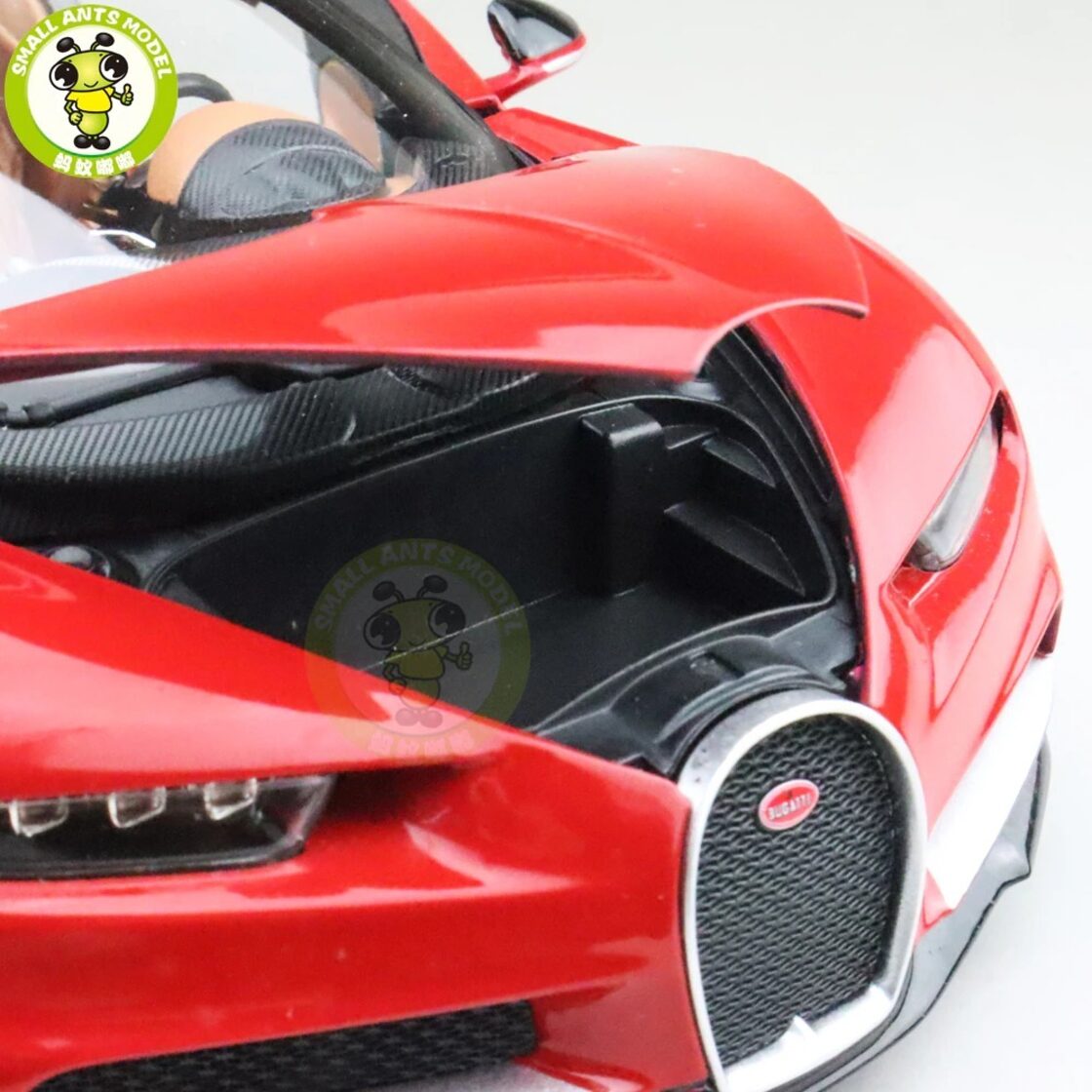 1/18 ブガッティ シロン Bugatti Chiron Bburago 11040 赤 レッド 黒 