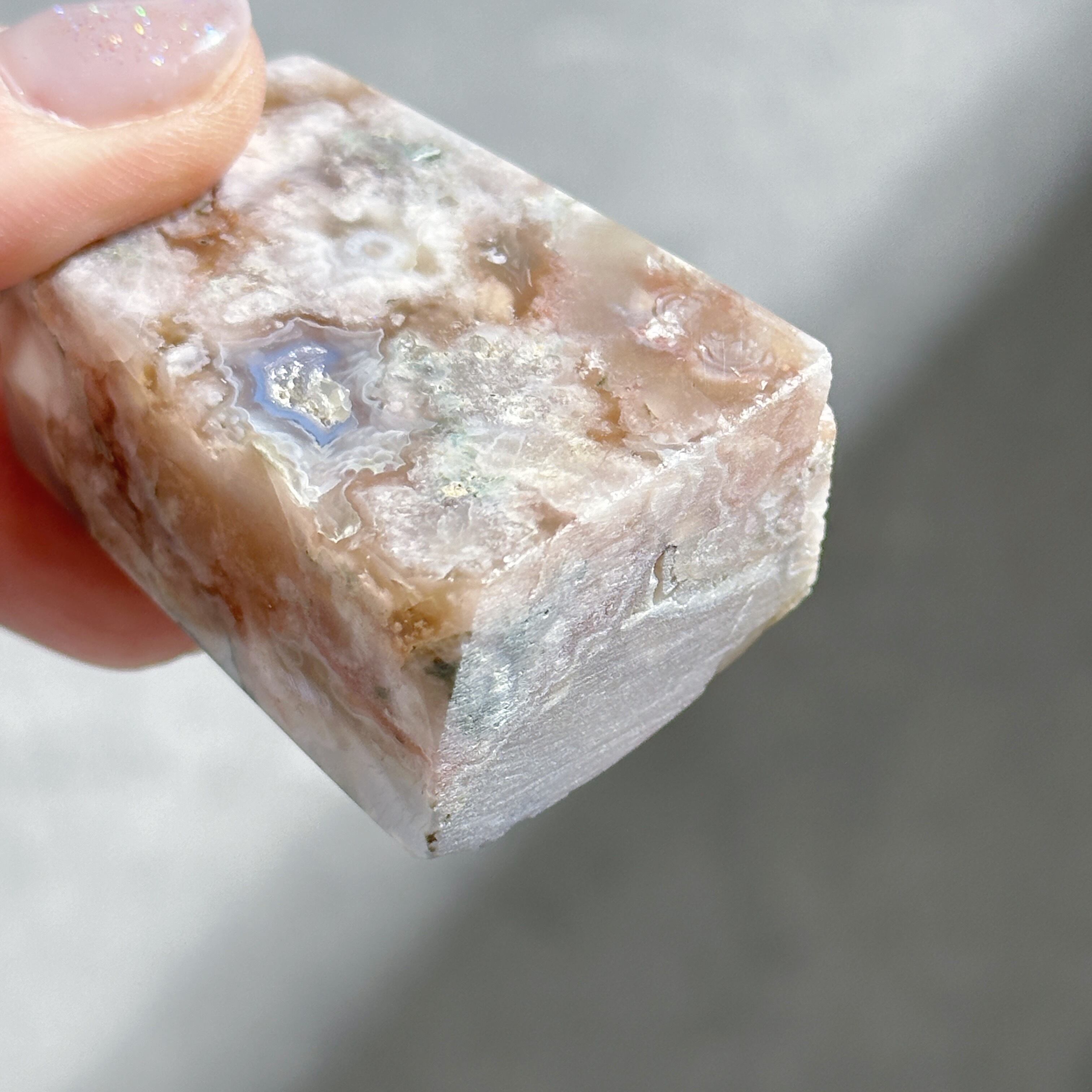 ブルーフラワーアゲート タワー型 22◇Blue Flower agate◇天然石