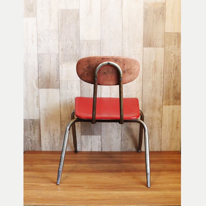 【B-73】レトロな赤い椅子 | ヴィンテージショップメビウス