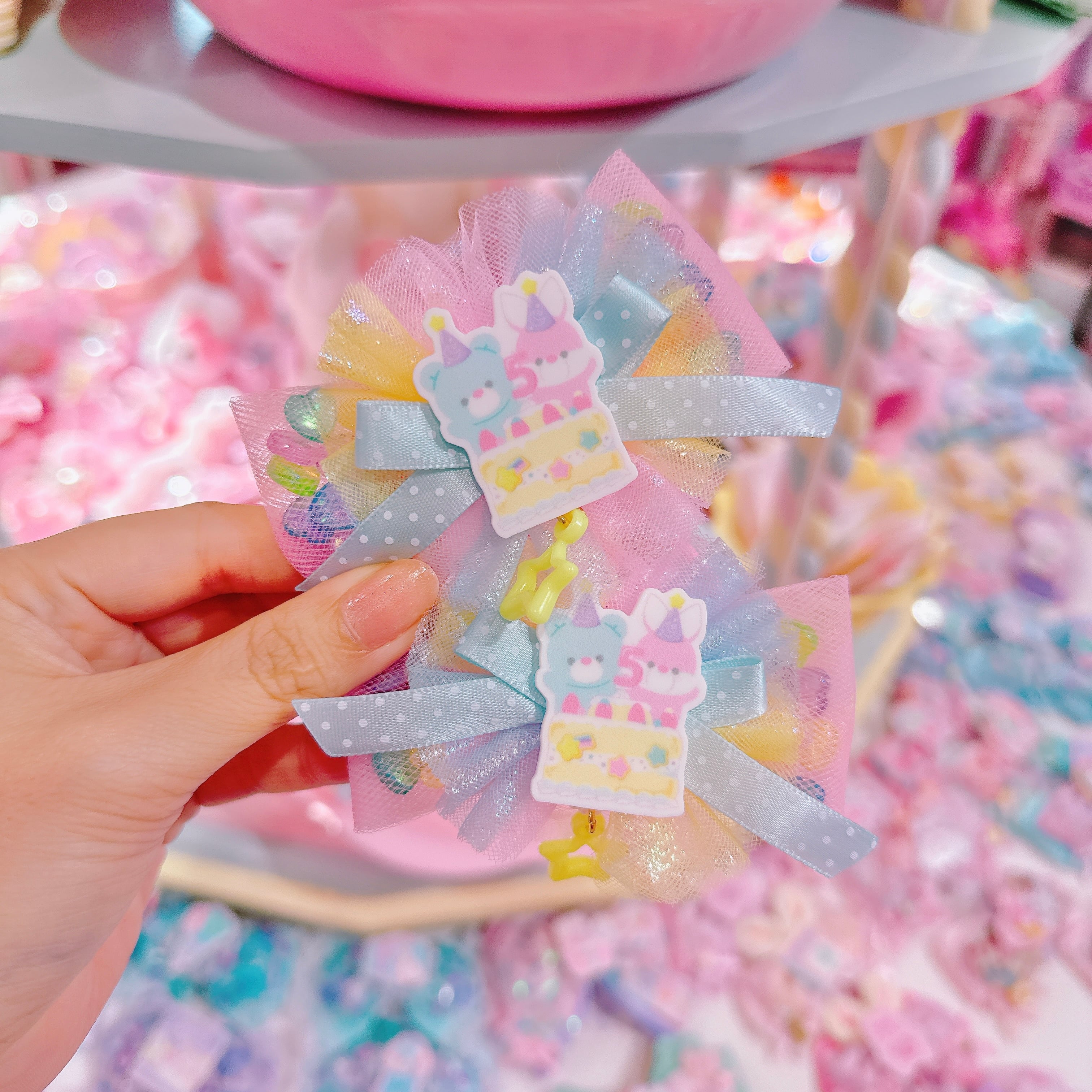 【P6】5-6シャカシャカツインヘアゴム