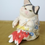 金魚ちょうちんねこ｜岡村洋子