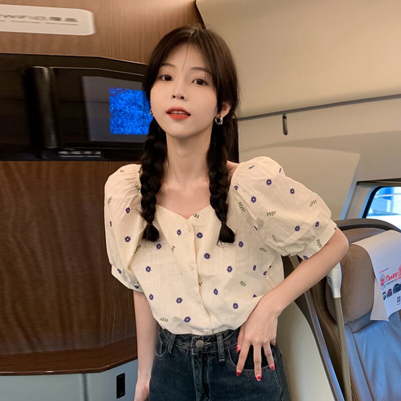 ホワイトショートスリーブTシャツ サマートップス 夏物 スーパーモール43454630275