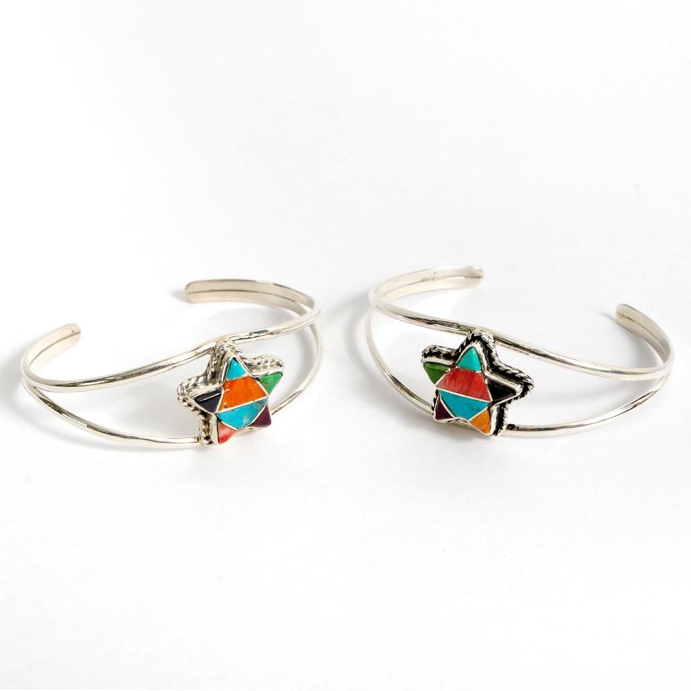 INDIAN JEWELRY インディアンジュエリー】Navajo Multi color star