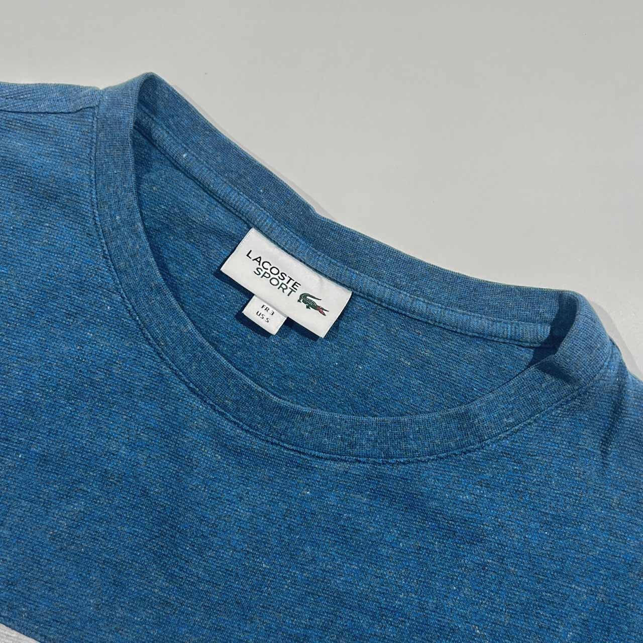LACOSTE SPORT ラコステスポーツ ボーダー風 半袖 Tシャツ FR 3 US S/マルチ メンズ