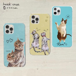 猫さん写真でスマホケース★ハード（お好きな色で）