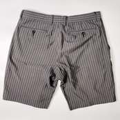 シルク混 PS Paul Smith ポールスミス ストライプ ハーフパンツ ショートパンツ L/グレー系 メンズ