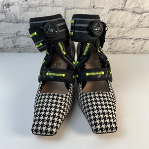 【最終処分SALE】ディオール　DIOR 千鳥柄  パンプス ブラック A-8666