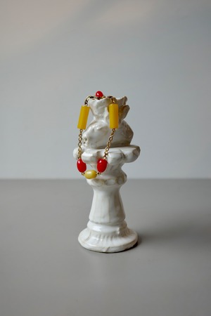 Daniel et Lili【60's Bakelite Multi Bracelet  - Yellow/Pink-】