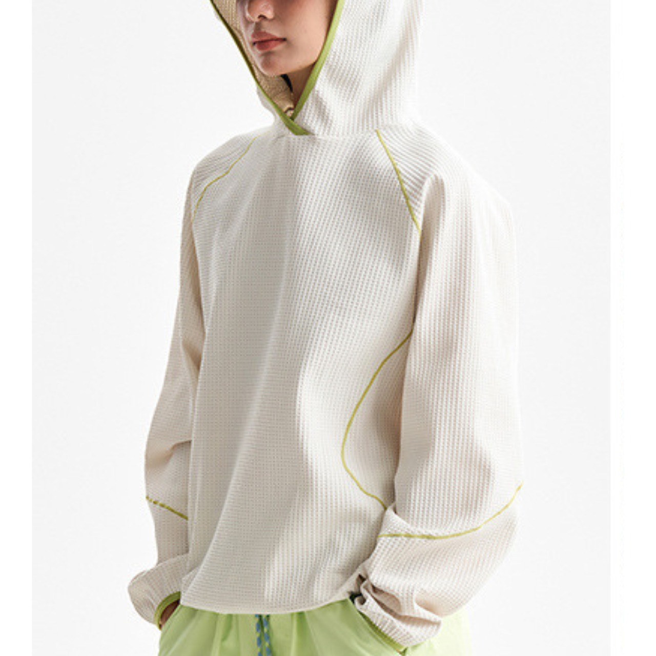 【Quiet Detail】パイピング ロングスリーブ フーディー 　TB2072・画像7