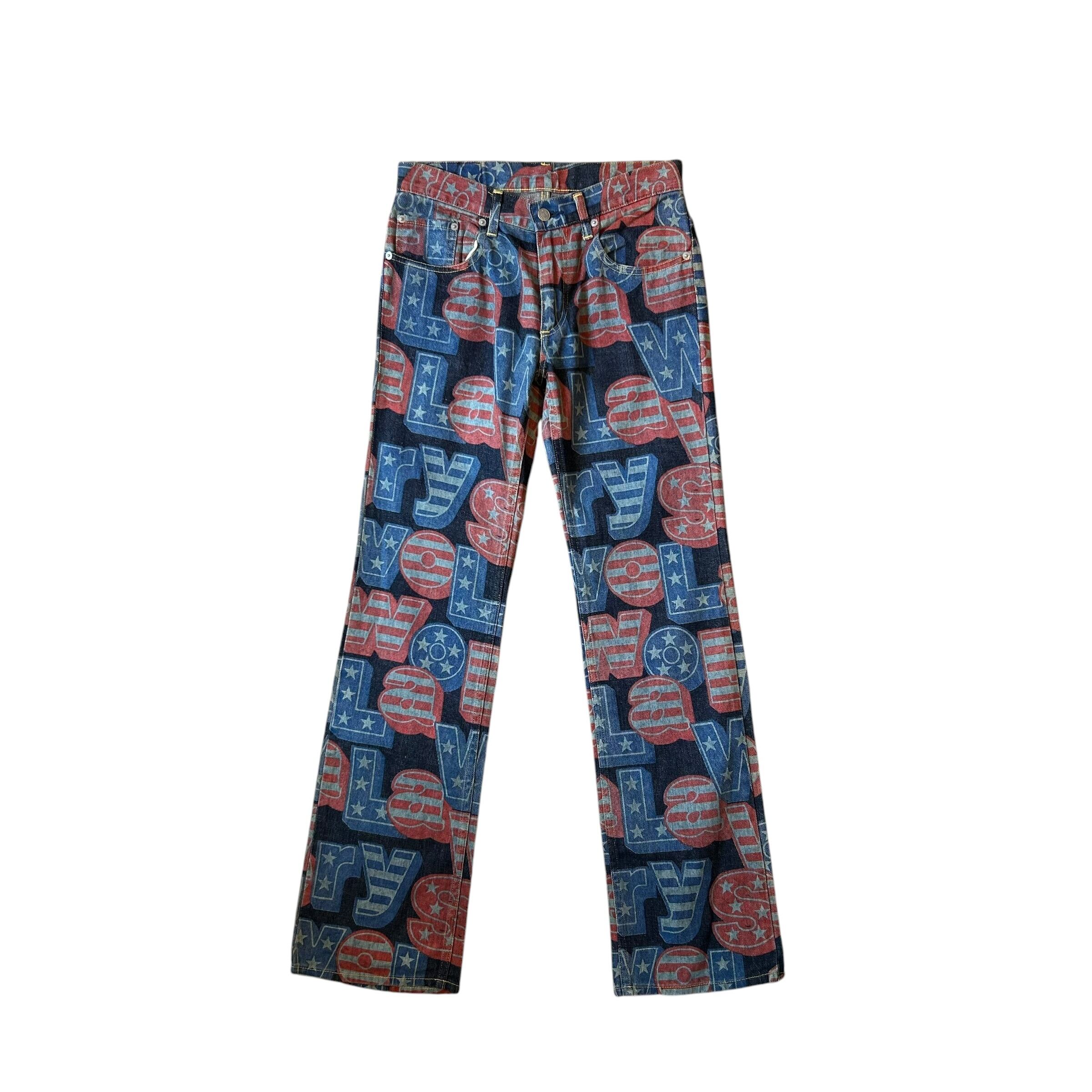 SUPREME シュプリーム 21SS EAGLE DOUBLE KNEE DENIM PAINTER PANT