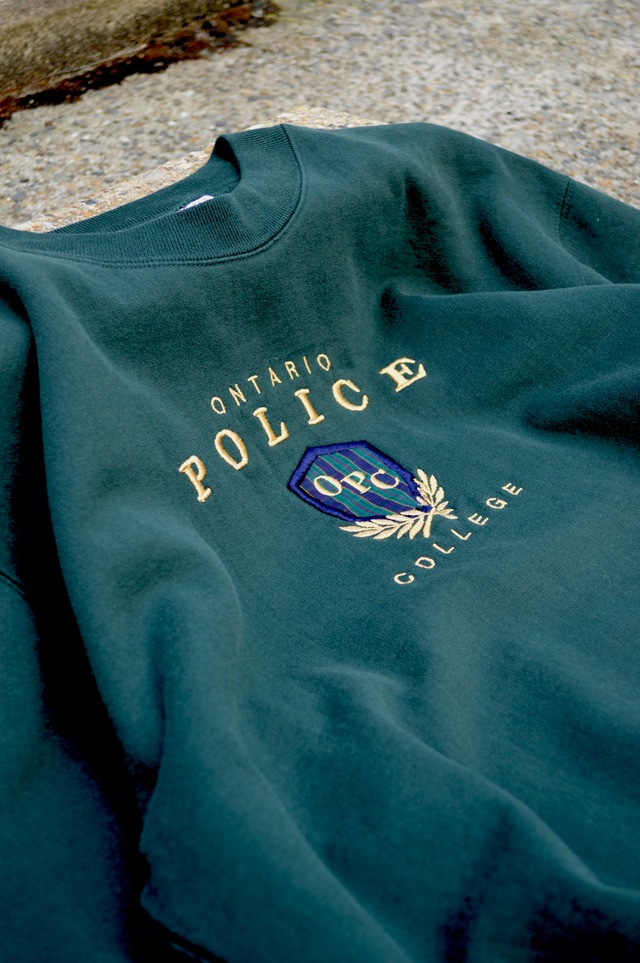 HOTLINE 80s-90s Collage Sweat Made in Canada "ONTARIO POLICE University" US古着 スウェット カナダ製