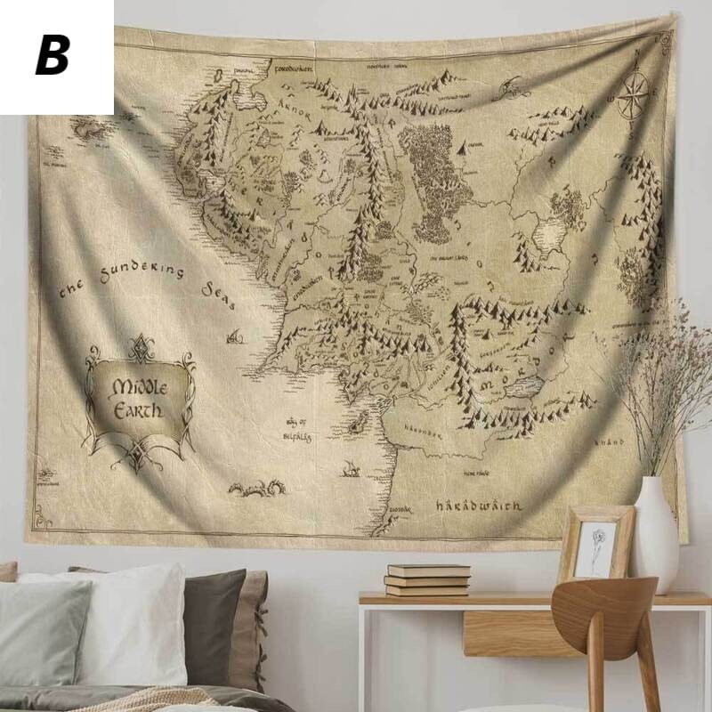 タペストリー 世界地図 150cm x 130cm おしゃれ かわいい 壁掛け