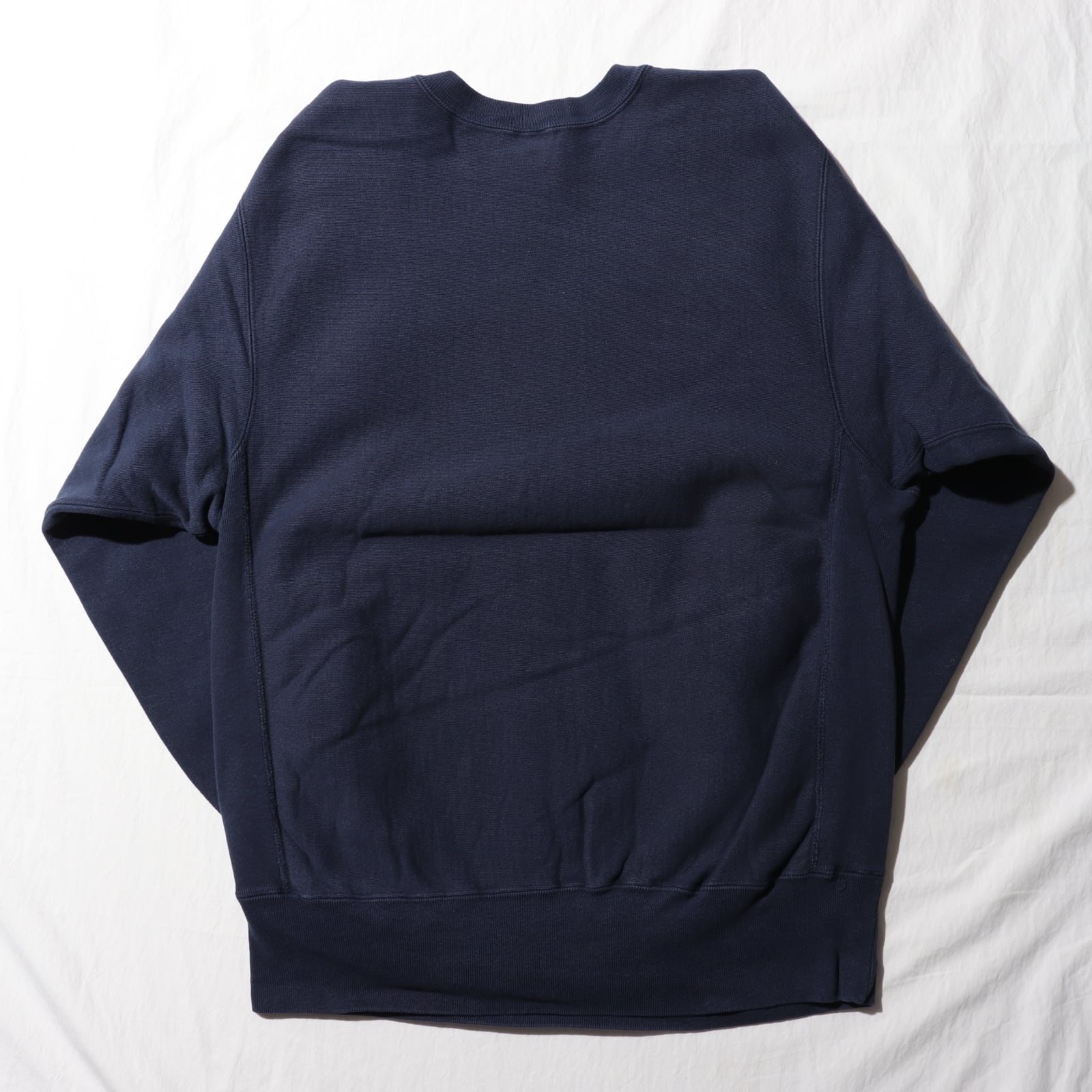 美品 XL 三段 カプセル ネイビー 90s USA リバースウィーブ  