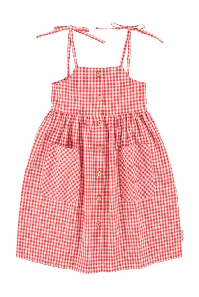 【piupiuchick】SHORT DRESS/GREEN&ECRU
