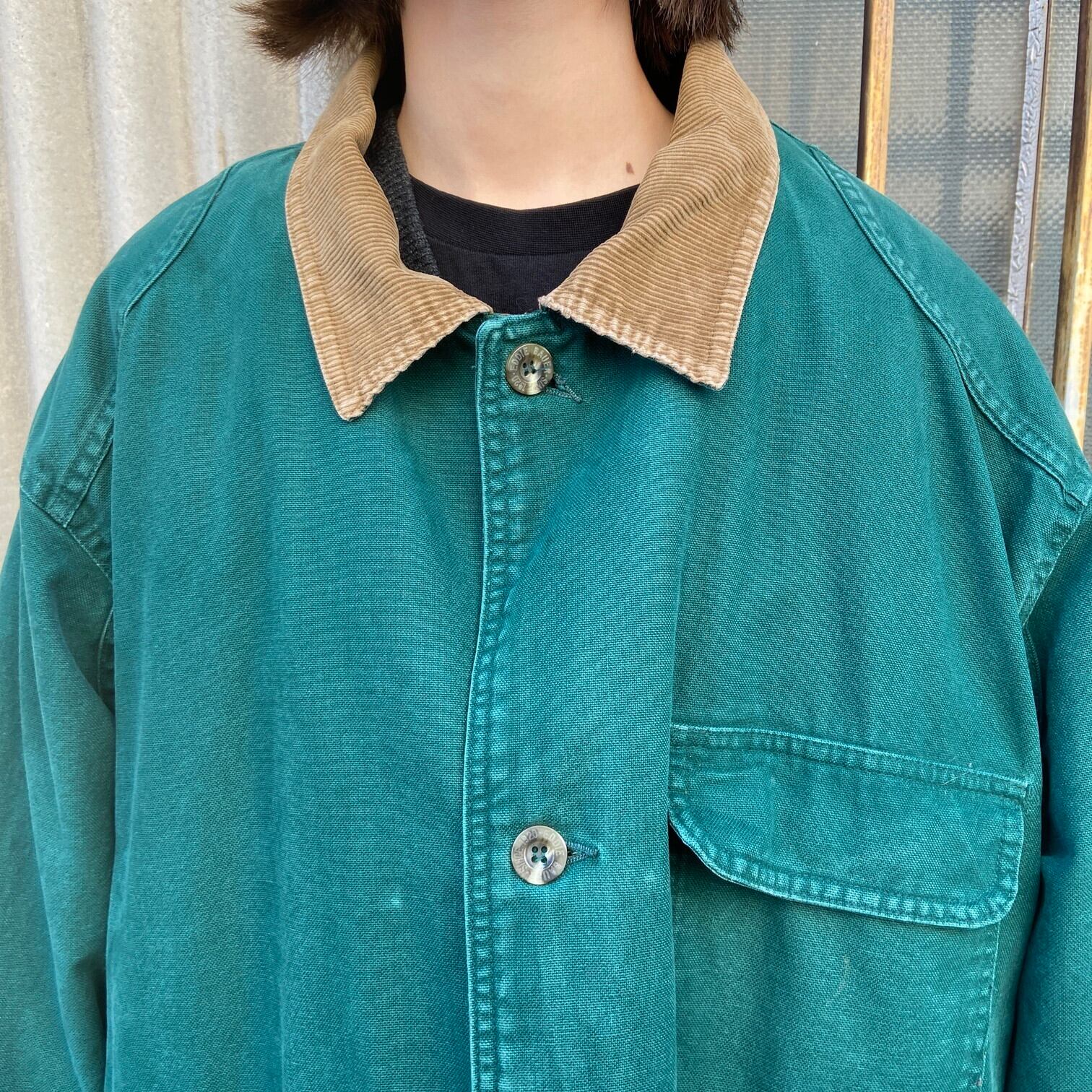 90年代 エディーバウアー 3WAY ハンティングジャケット メンズL 古着 Eddie Bauer 90s ヴィンテージ ビンテージ  グースダウンダウンジャケット キルティングライナー付き グリーン 緑【ワークジャケット】 | cave 古着屋【公式】古着通販サイト